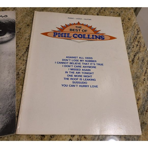 Phil Collins Face Value Vintage Sheet Music Songbook & The Best of Phil Collins - Picture 3 of 10